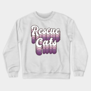 Retro Rescue Cats Crewneck Sweatshirt
